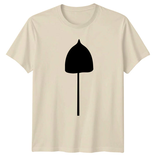 Simple Black Umbrella Abstract Design T-Shirt Weather Birthday Gift