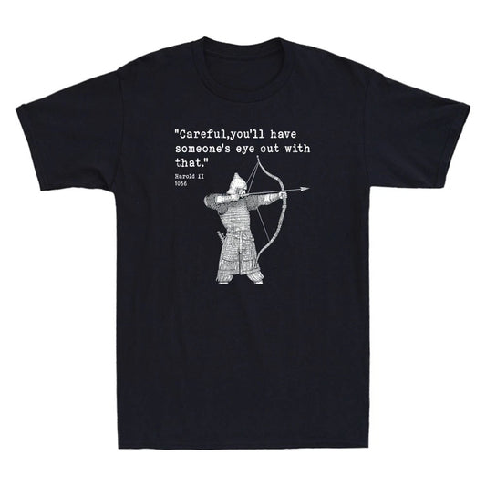 Harold Godwinson 1066 Battle of Hastings Medieval Archer Vintage Men's T-Shirt