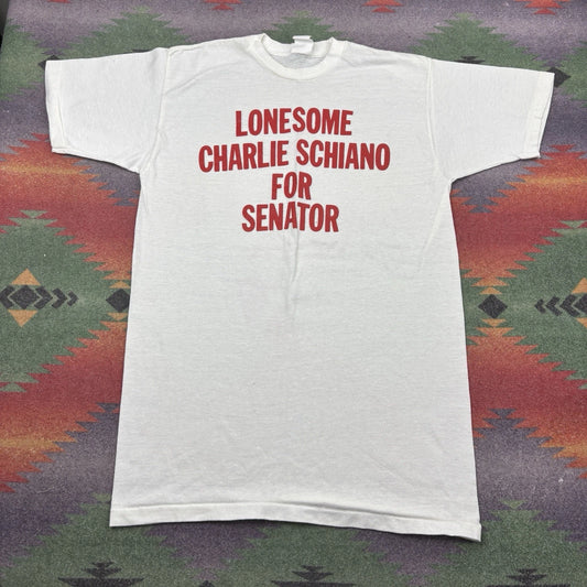 Vintage 70s Rochester Lancers Charlie Schiano T-Shirt Size XS Senator New York