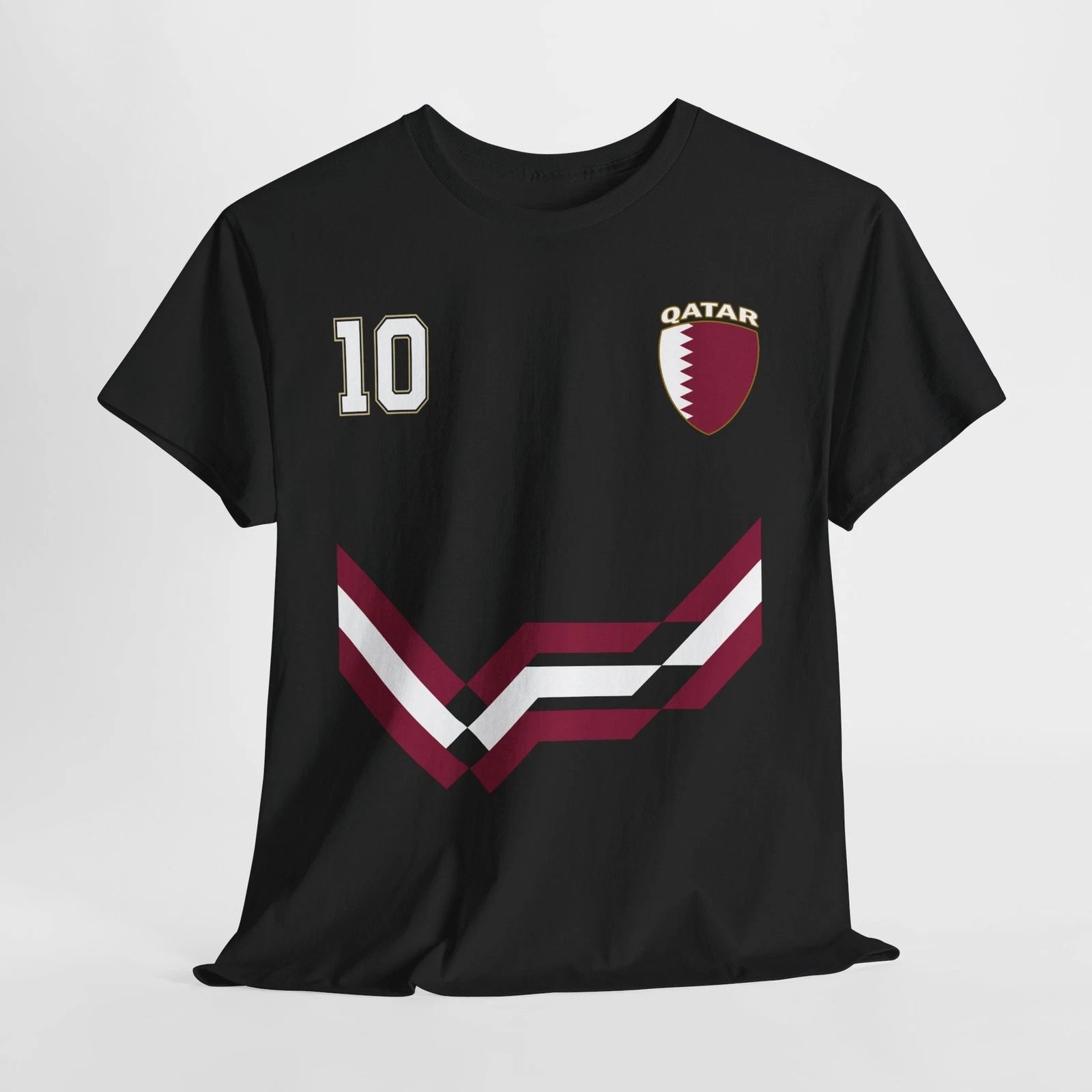 Qatar Number 10 Soccer Shirt, Qatari Soccer 2026 Jersey Style Shirt