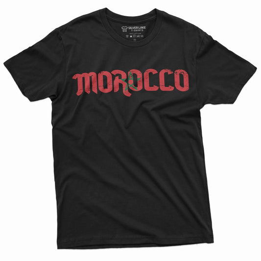Morocco T-shirt Kingdom of Morocco Flag Tee Mens Shirt Patriotic National Tee