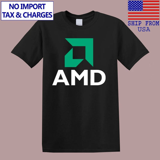 AMD Advanced Micro Computer Men's Black Size S-5XL