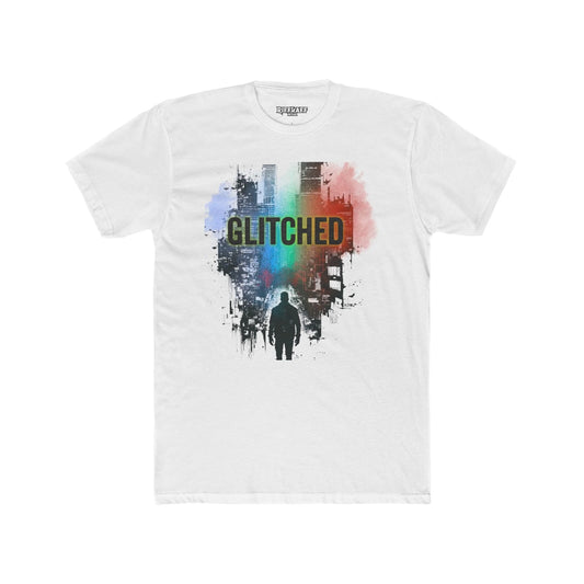 Glitched Unisex Cotton Crew Tee - Urban Streetwear Style - Riff Raff Wear