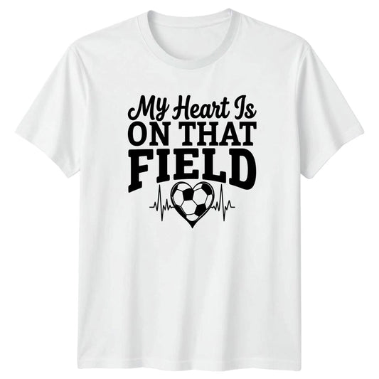 My Heart Is On That Womens T-Shirt Soccer Mom Soccer Gift For Her