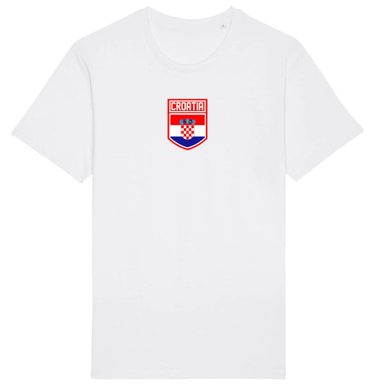 Croatia Badge T-Shirt, Adults Kids Baby Family, Football World Cup 2026 Kit J