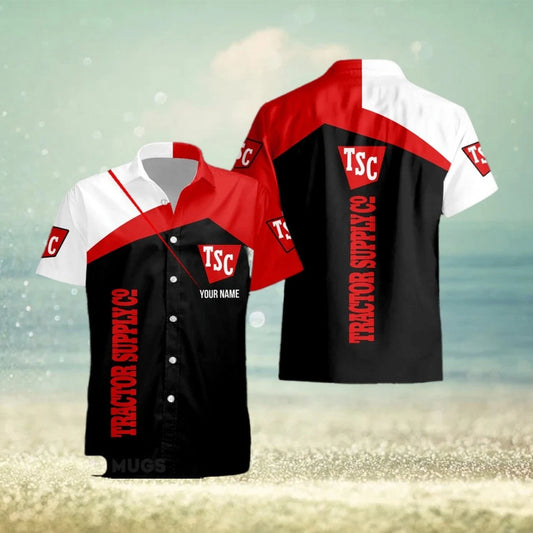 Custom Name tractor supply co Style 4 Logo Trademark 3D Hawaiian Shirt For Men A