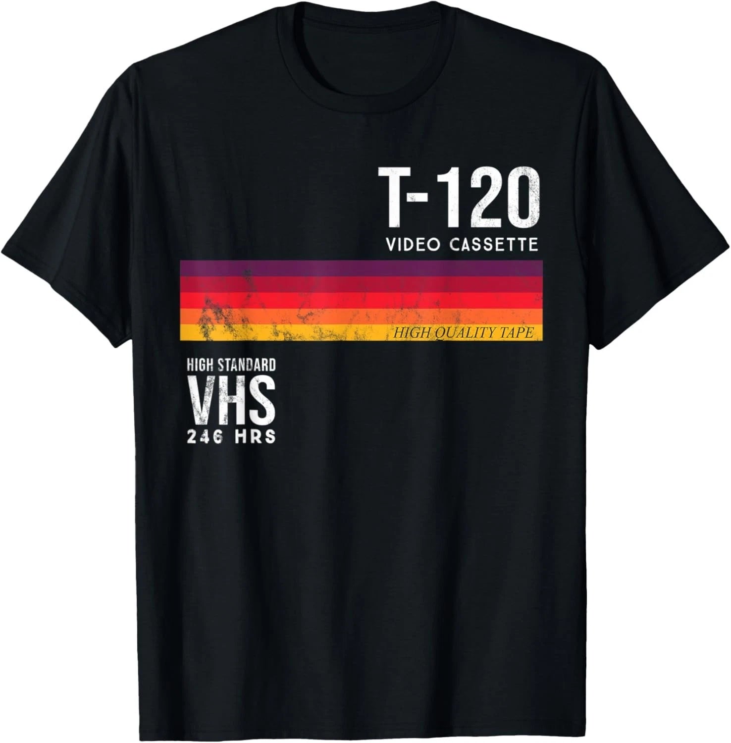 Vintage 80s Video Cassette Tape VHS T-Shirt
