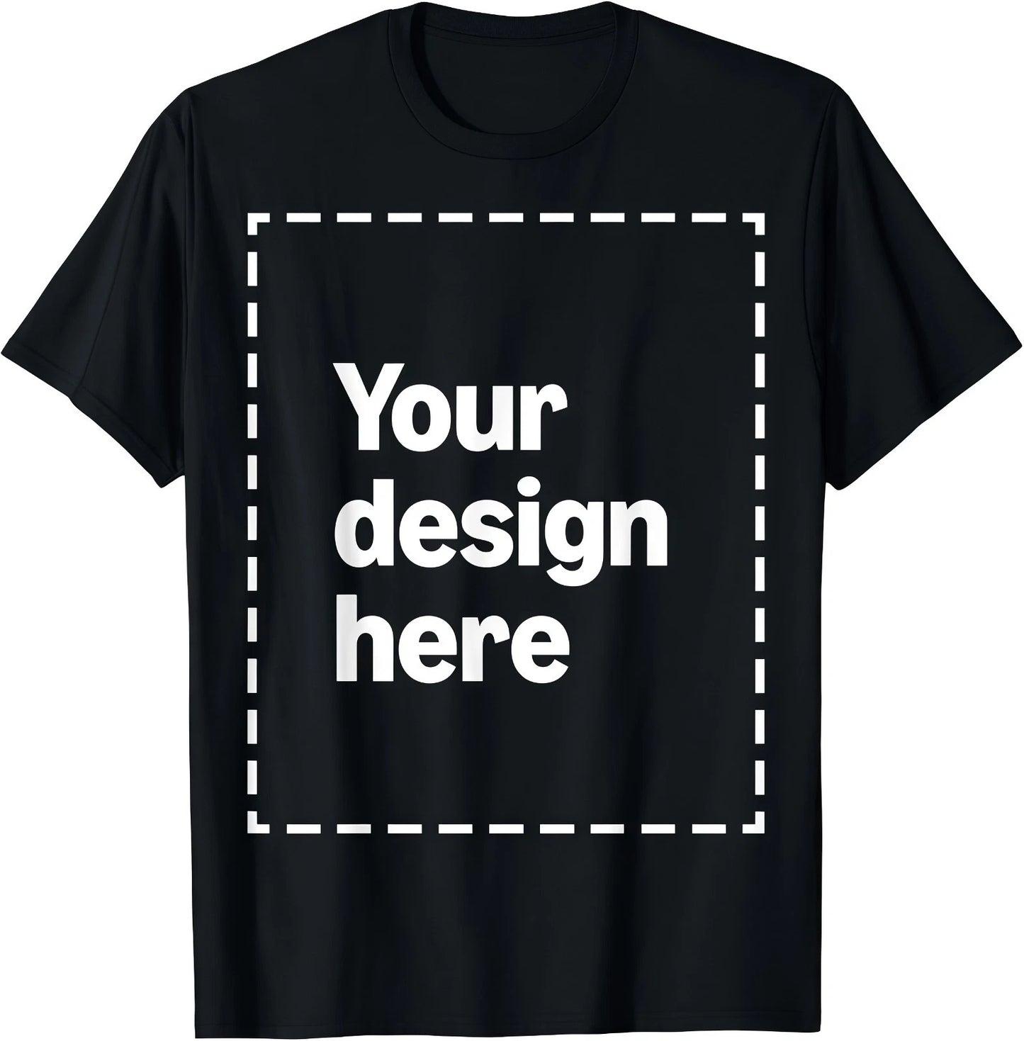 Personalized custom T-shirt with your designed photos and logos printed on it