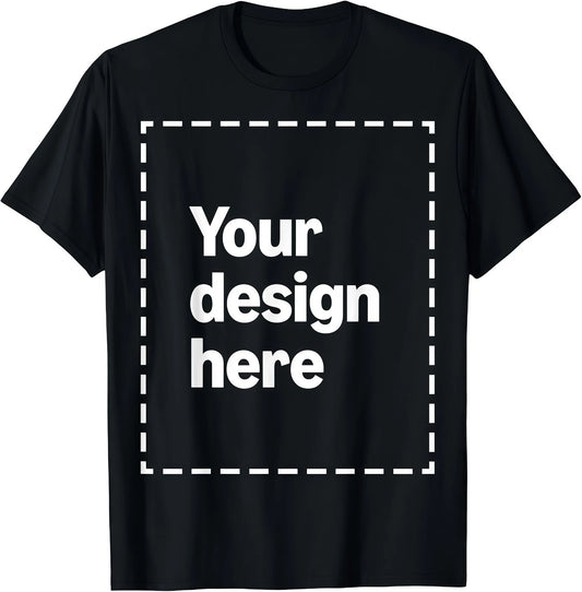 Personalized custom T-shirt with your designed photos and logos printed on it