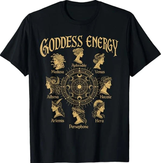 Greek Mythology Persephone Artemis Hecate Goddess Energy T-Shirt