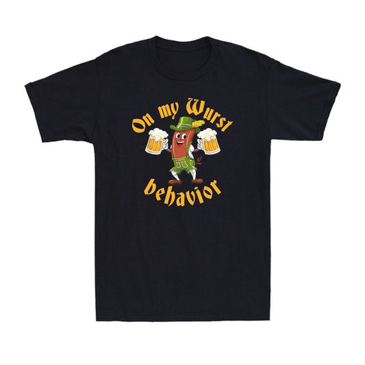 Oktoberfest Sausage Costume Funny German Beer Lover Outfit Vintage Men's T-Shirt