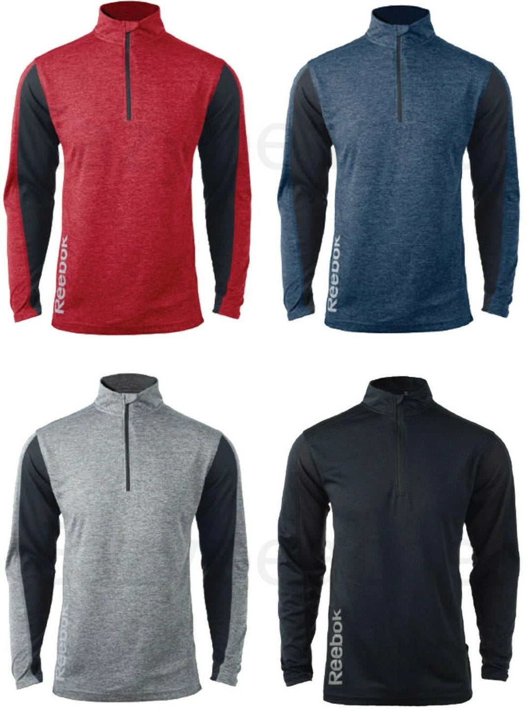 Reebok Men's Sport Top, 1/4 Zip, S-3XL, 4XL, 5XL, Soccer, Golf , Dri-FIT JACKET