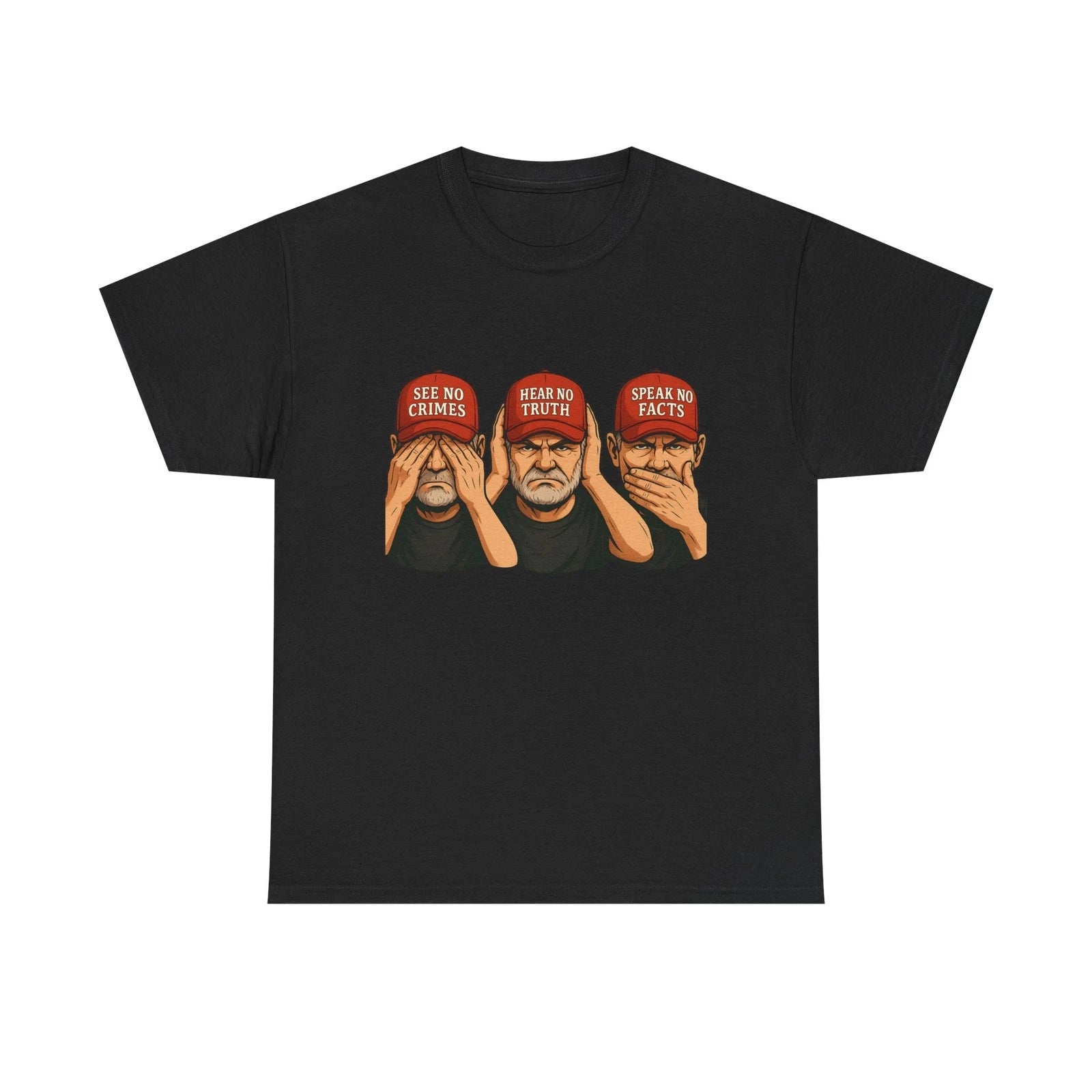 anti Trump shirt anti maga tee anti trump tee round neck cotton short sleeve Tee