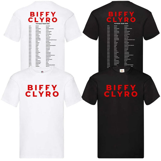 BIFFY CLYRO Futique 2026 Tour T-Shirt Unisex Adult Fan Music Concert Tee Tops