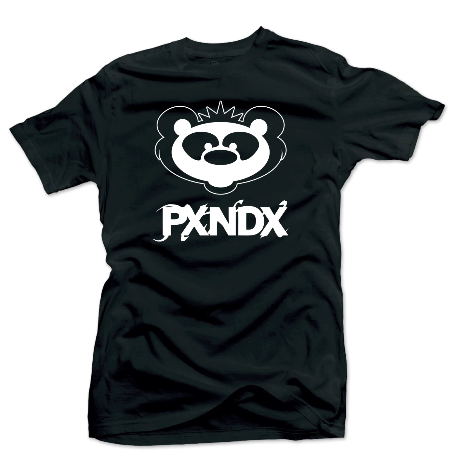 PXNDX PANDA PLAYERA NEGRA / BLACK T-SHIRT BANDA ROCK MONTERREY MEXICO UNISEX