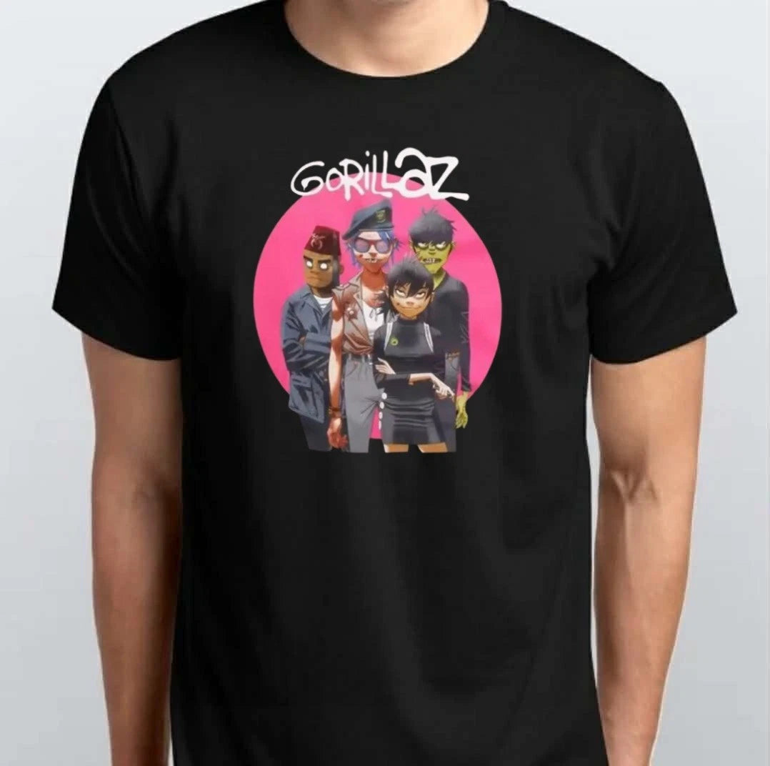 Gorillaz Graphic Unisex T-SHIRT S M L XL XXL 3 4 XL Black
