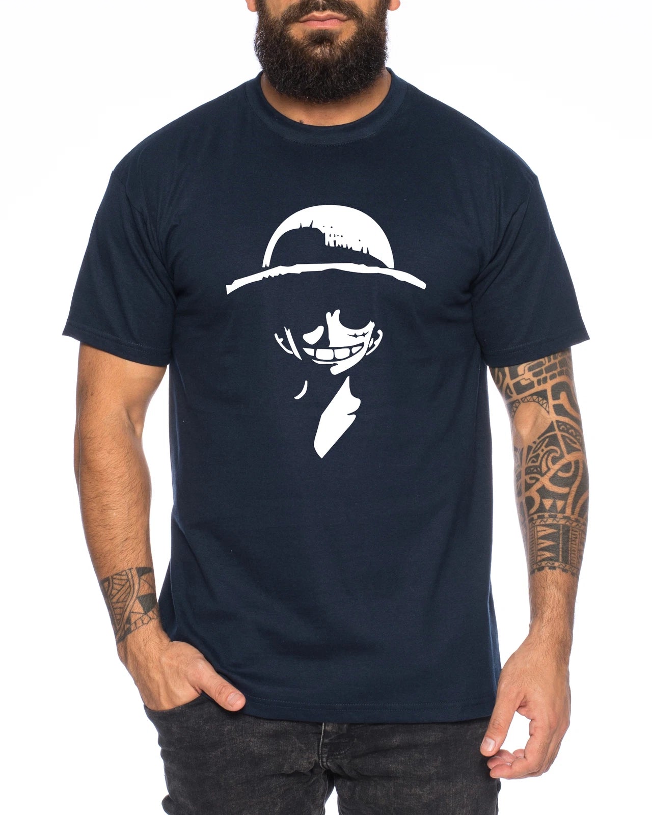 Luffy Smile - Men's T-Shirt Son Luffy Luffy Naruto Saitama One Dragon Master Go