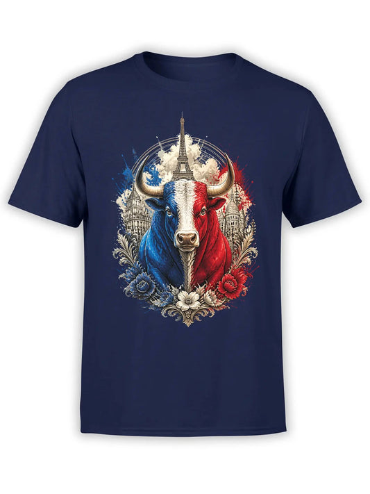 Paris Tricolor Bull T-Shirt | Unisex
