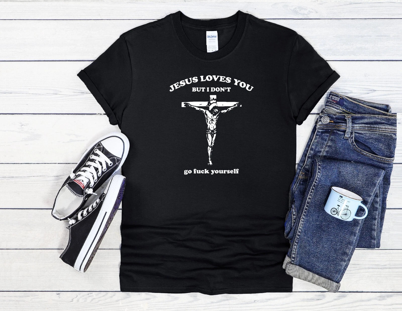 Jesus Loves You But I don't  Men Women Unisex T Shirt Hoodie Baseball 3861