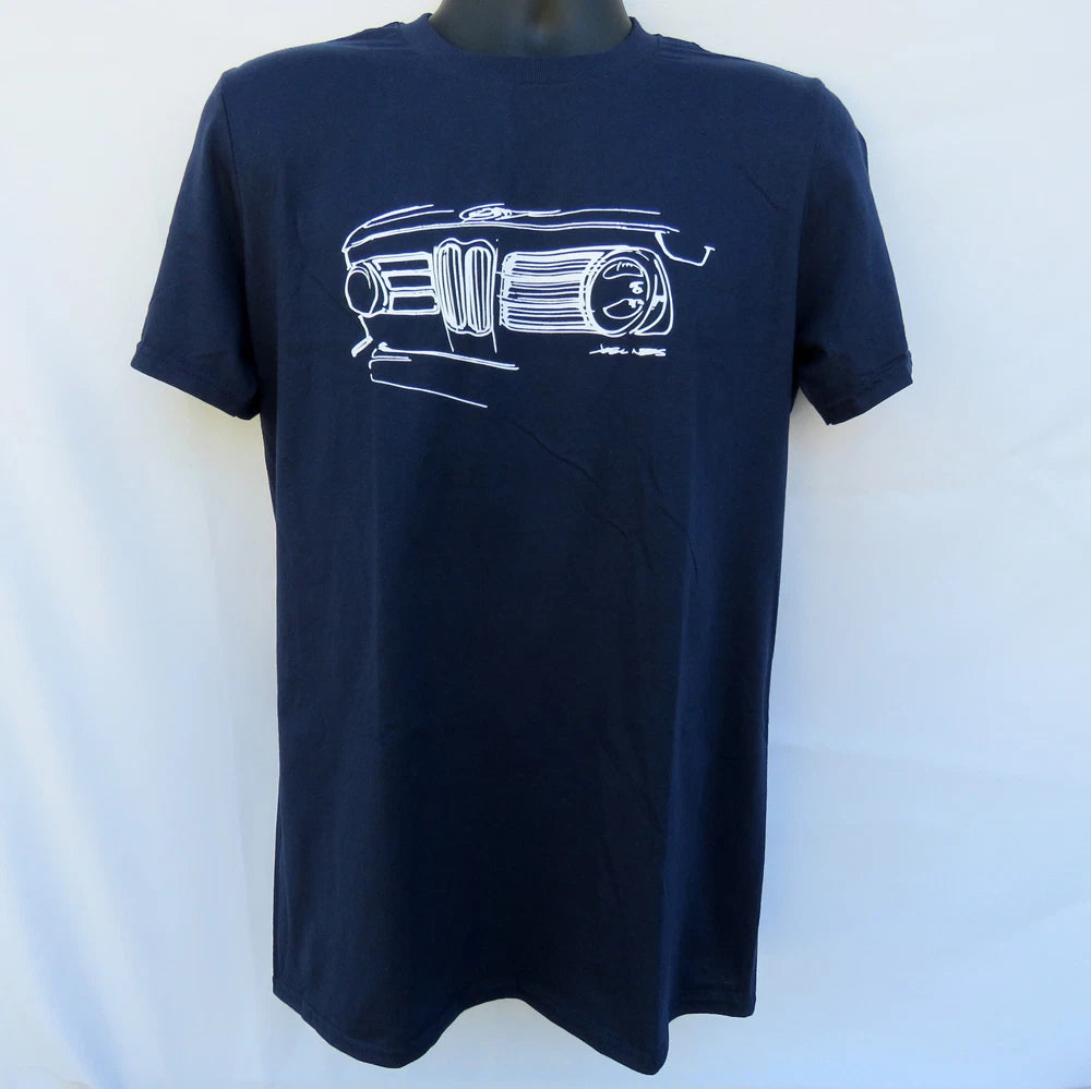 BMW 2002 RACING SHIRT NAVY BLUE TI TII TSI TURBO CS RALLY CAR RACE NURBURGRING