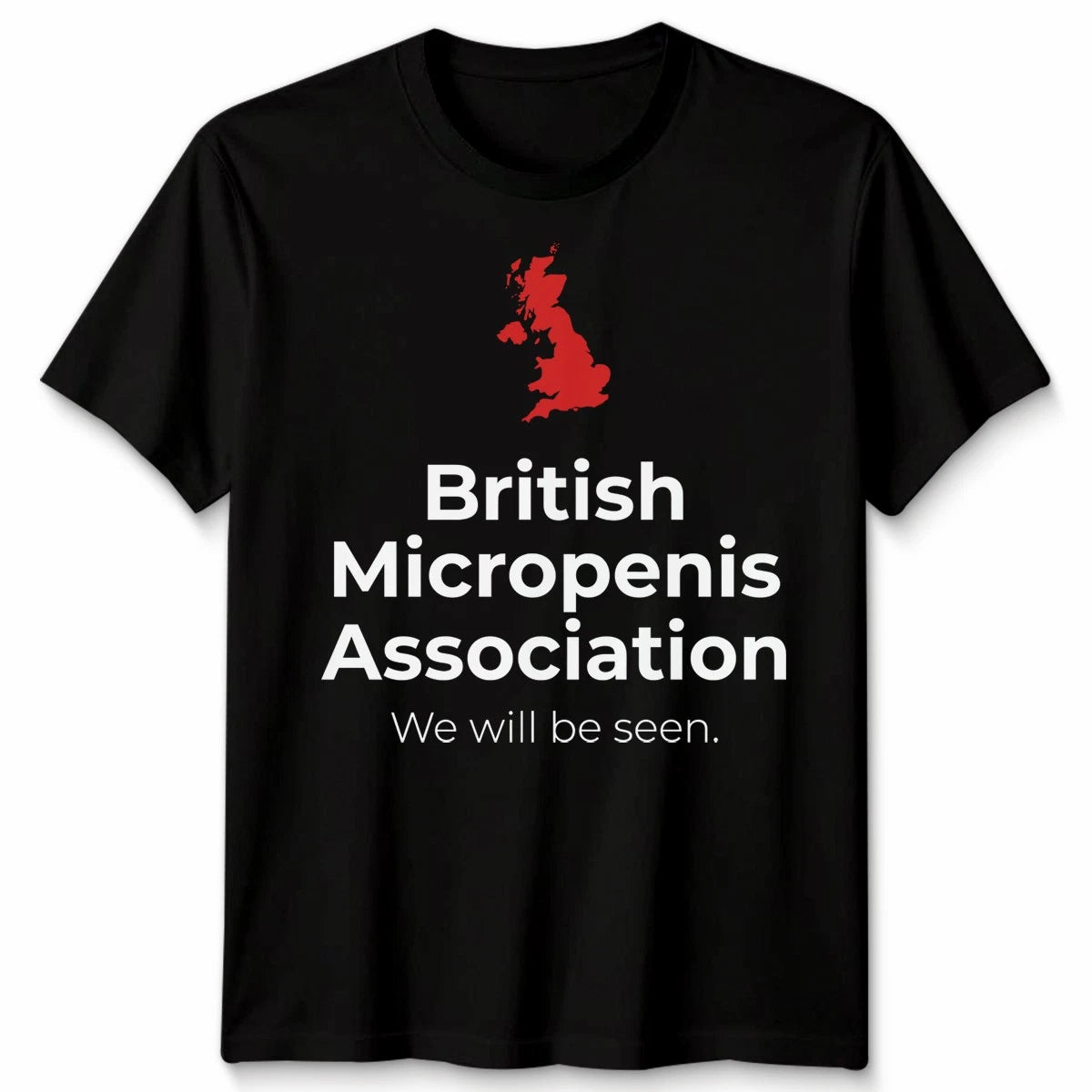 British Micropenis Association Unisex T Shirt Funny Embarrassing Stag Do