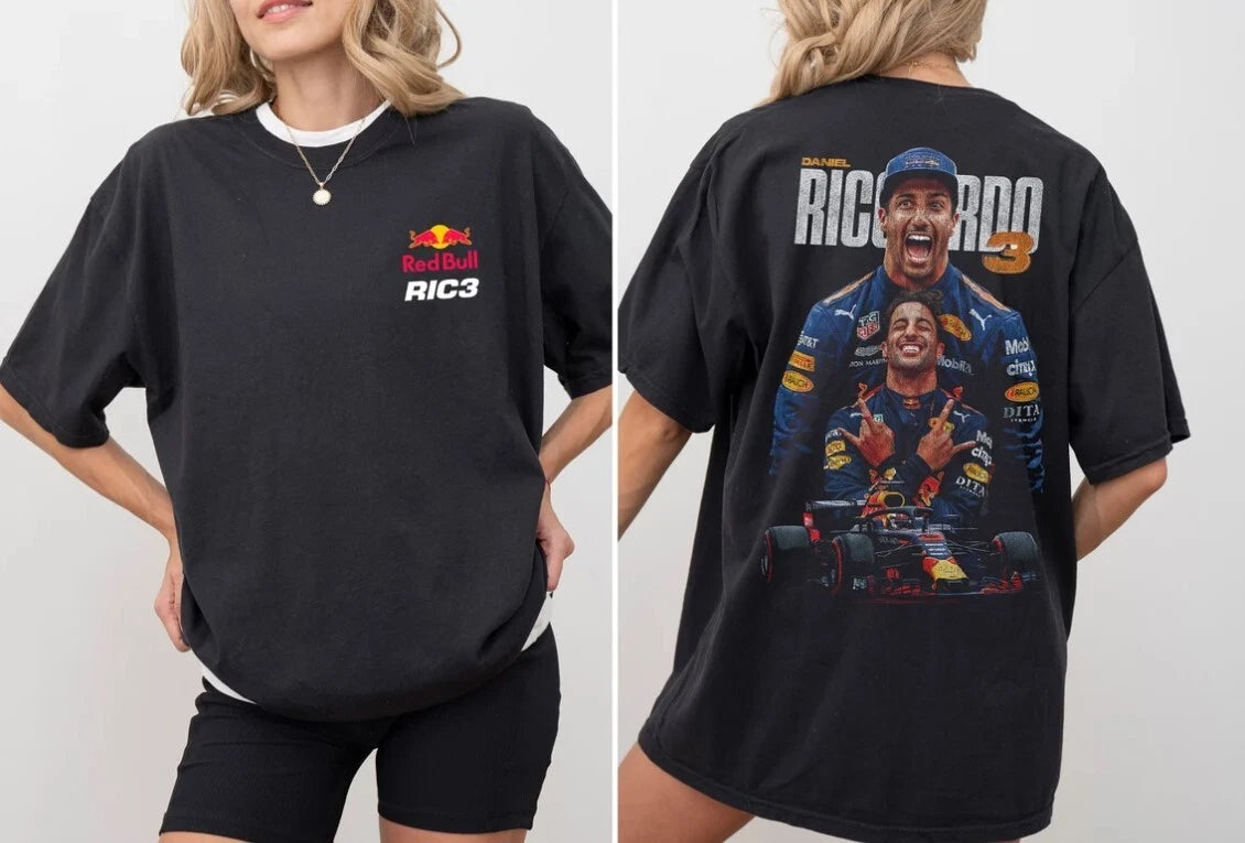 F1 Daniel Ricciardo 'DR3' Grunge Vintage Style Unisex T-shirt F1 Merch Formula