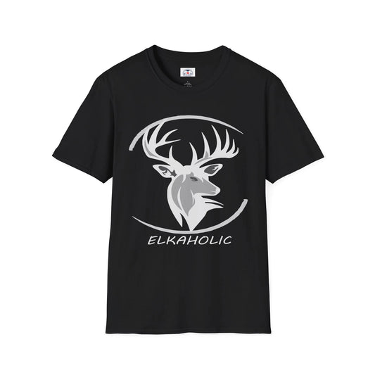 Elkaholic Unisex T-Shirt Gift for Elk Lovers Lodge Shirt Cool Casual Wear
