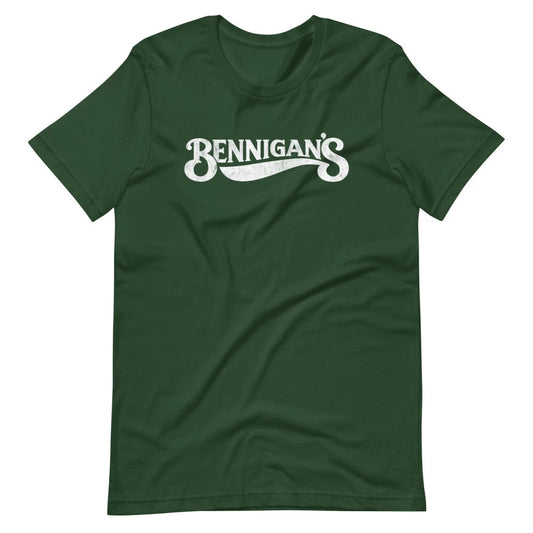 BENNIGANS Vintage 90s Style Logo Graphic Tee Shirt Short-Sleeve Unisex T-Shirt