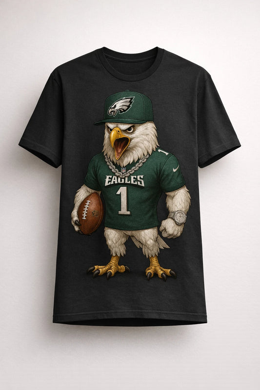 Philadelphia Character Eagle T-Shirt 100% Cotton Bella+Canvas