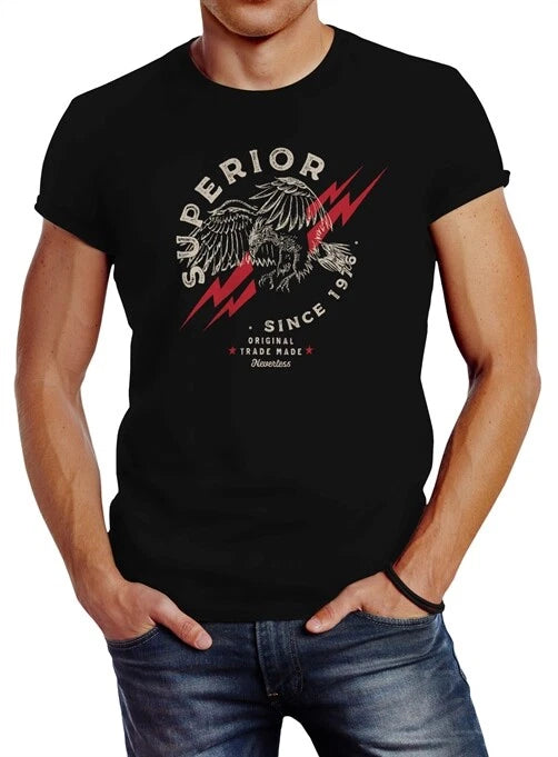Men's Superior Eagle Since 1976 Eagle Print Slim Fit Neverless® T-Shirt