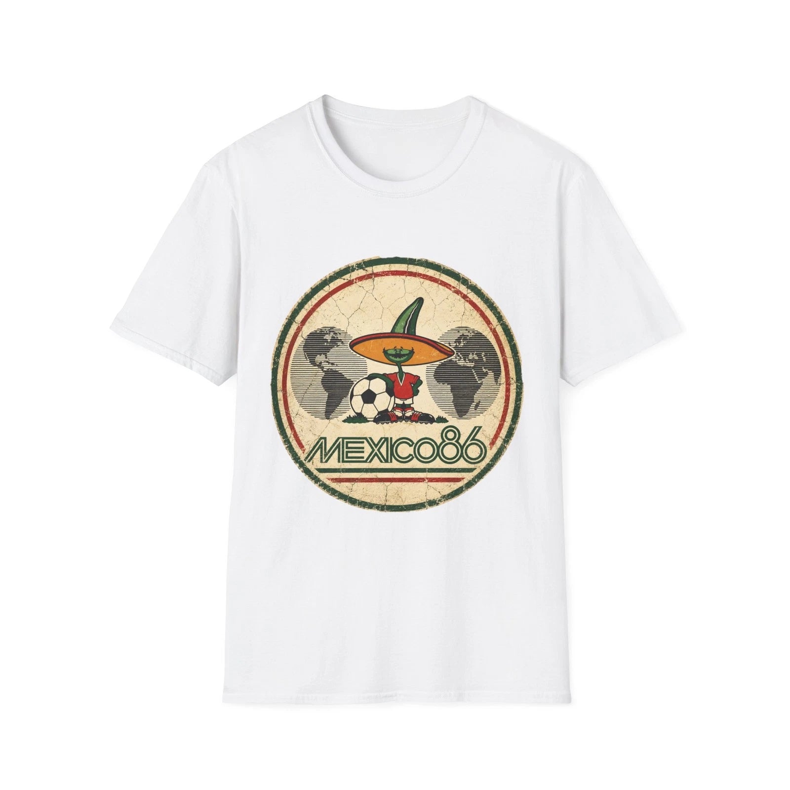 Mexico 86 Soccer Logo T-Shirt | Vintage World Cup Design