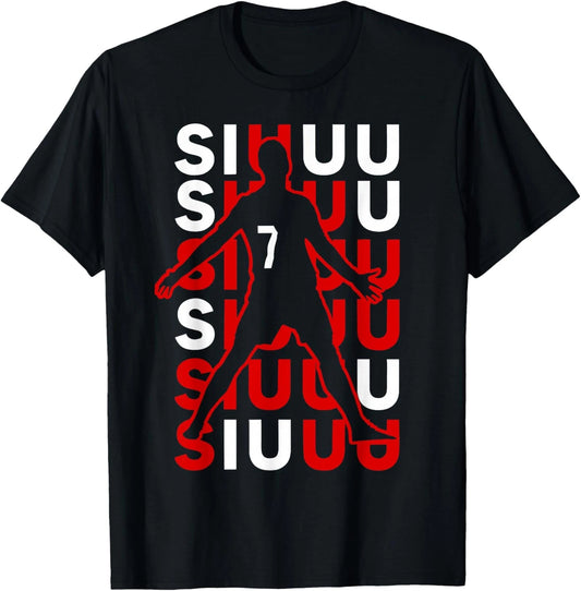 Siuuuu Funny Soccer Present for Soccer Lovers Fan Unisex T-Shirt