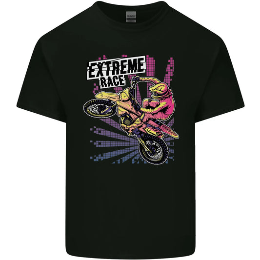 Extreme Race Motocross Dirt Bike Motorbike Mens Cotton T-Shirt Tee Top