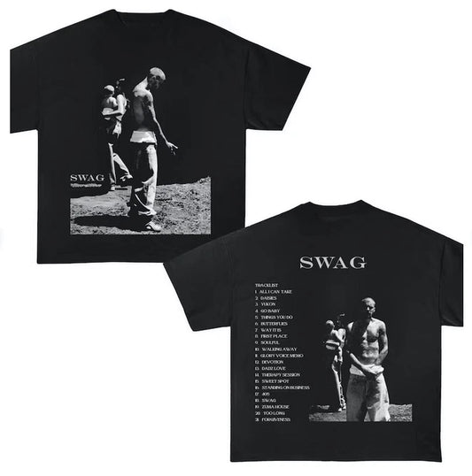 Justin Bieber SWAG T-Shirt, Album Launch Exclusive, Vintage Style Fan Tee.