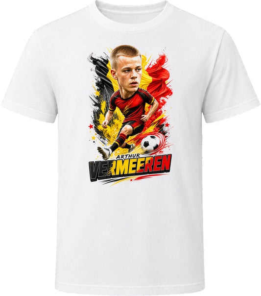 Arthur Vermeeren Belgium Soccer Caricature 2026 World Cup T Shirt