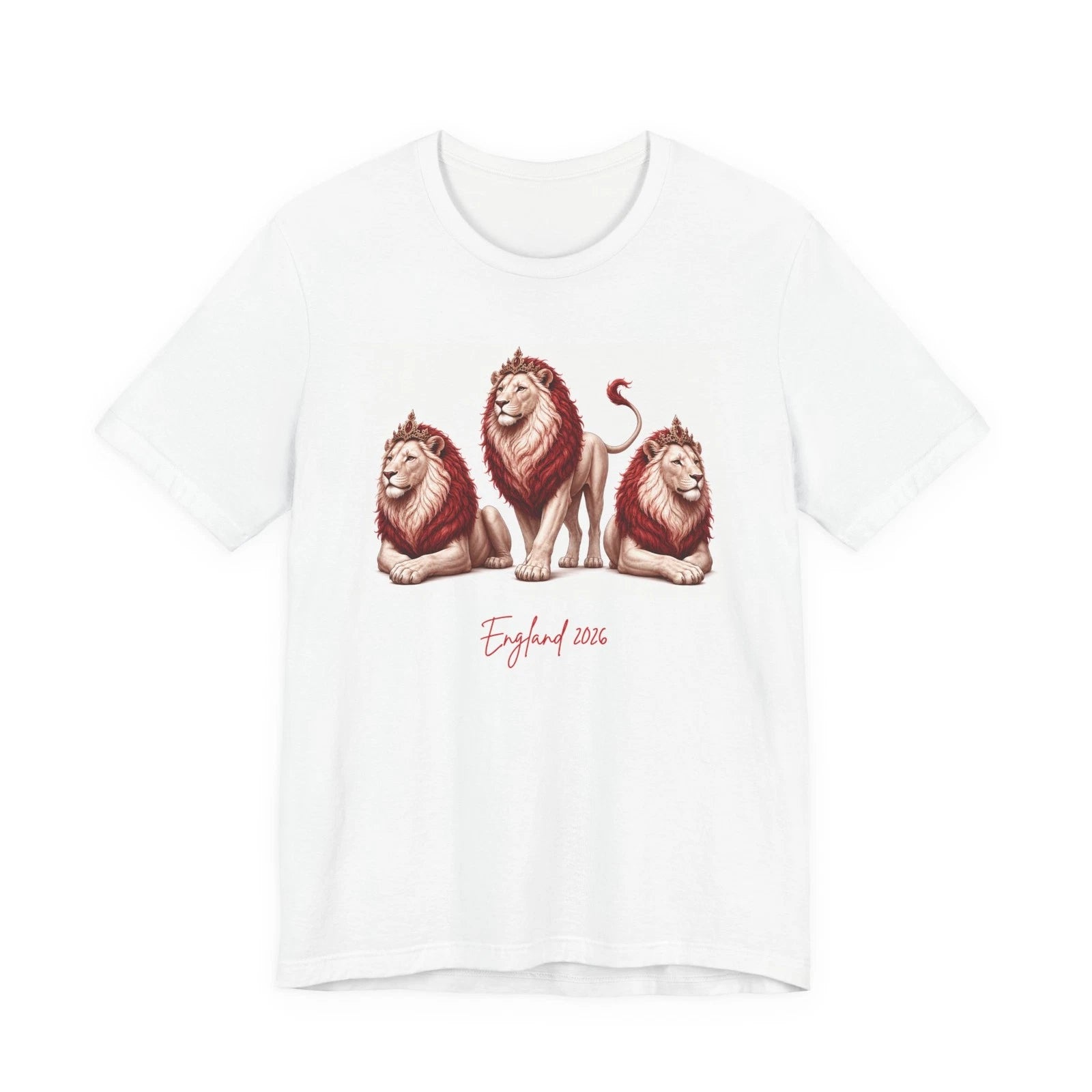 Three Lions England World Cup 2026 Tee | Vintage Football Lion Graphic