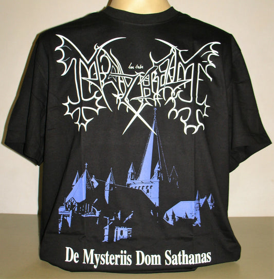 Mayhem De Mysteriis Dom Sathanas T-Shirt Size S M L XL 2XL 3XL Black Metal Band