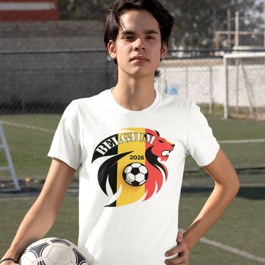 2026 World Cup Begium Soccer Fan T-shirt