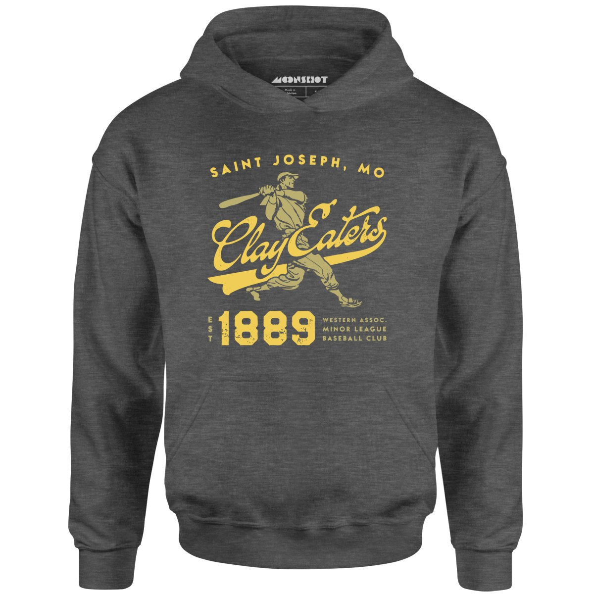 Saint Joseph Clay Eaters - Missouri - Vintage Defunct Baseball Teams - Unisex Hoodie