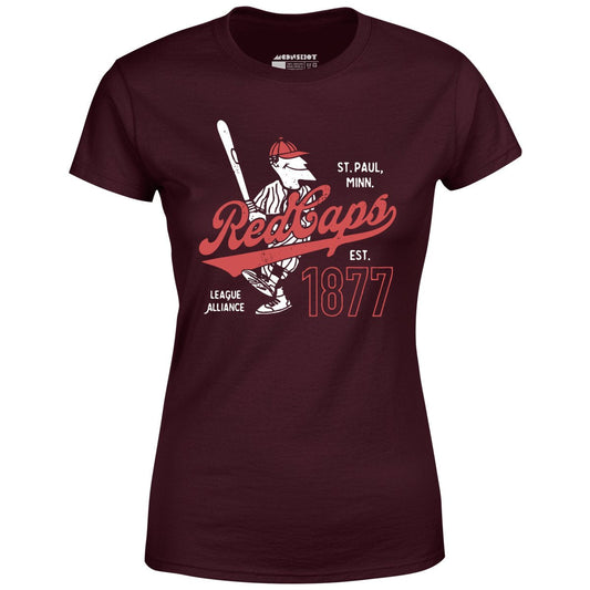Saint Paul Red Caps - Minnesota - Vintage Defunct Baseball Teams - Women's T-Shirt