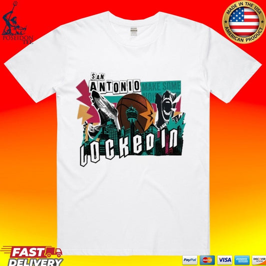 San Antonio Spurs Playoffs Locked In 2026 T-shirt
