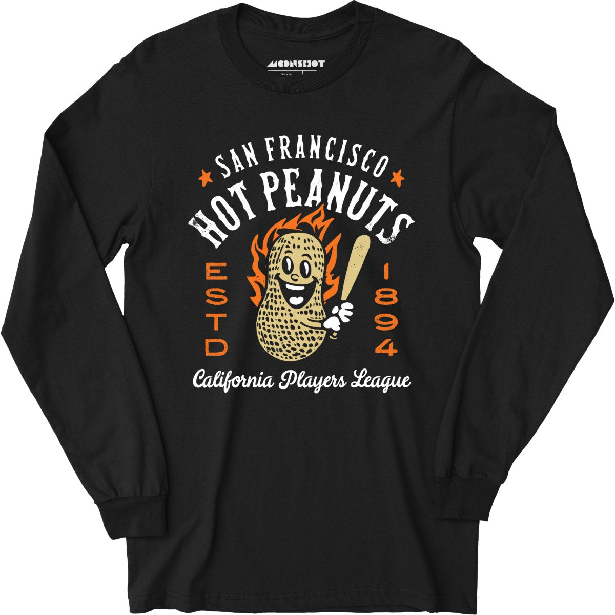 San Francisco Hot Peanuts - California - Vintage Defunct Baseball Teams - Long Sleeve T-Shirt