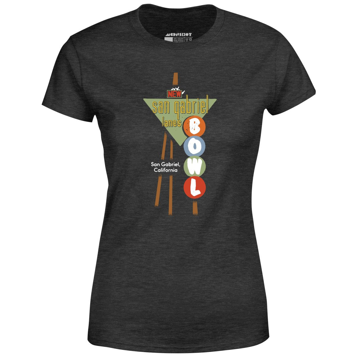 San Gabriel Lanes - San Gabriel, CA - Vintage Bowling Alley - Women's T-Shirt