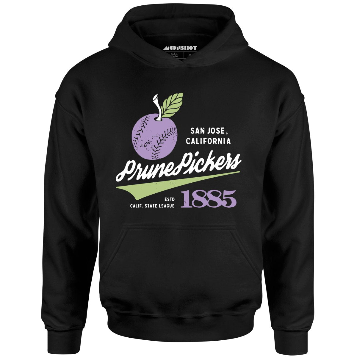San Jose Prune Pickers - California - Vintage Defunct Baseball Teams - Unisex Hoodie