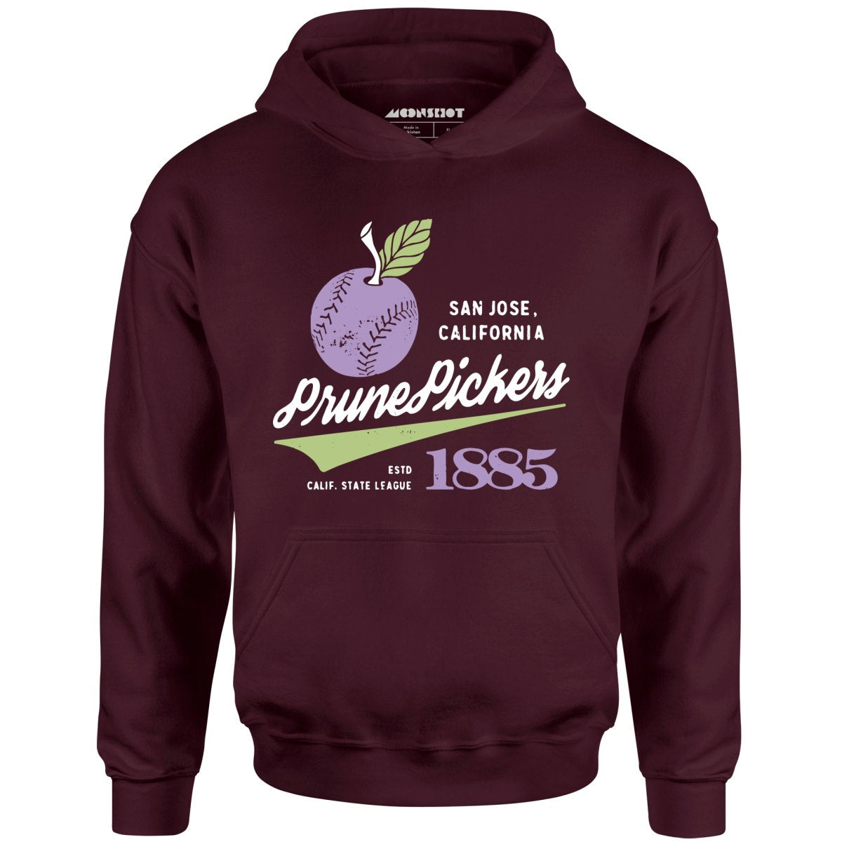 San Jose Prune Pickers - California - Vintage Defunct Baseball Teams - Unisex Hoodie