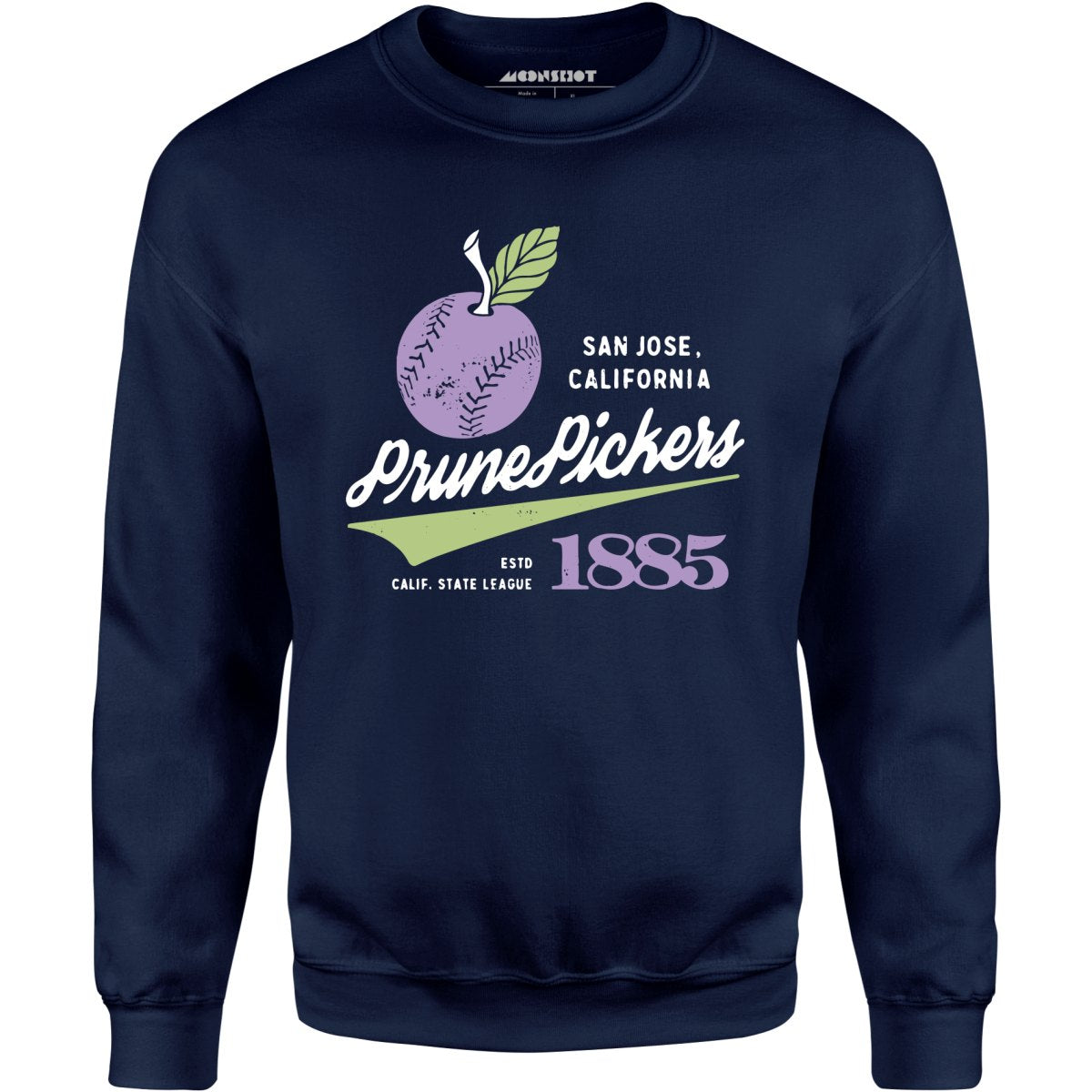 San Jose Prune Pickers - California - Vintage Defunct Baseball Teams - Unisex Sweatshirt