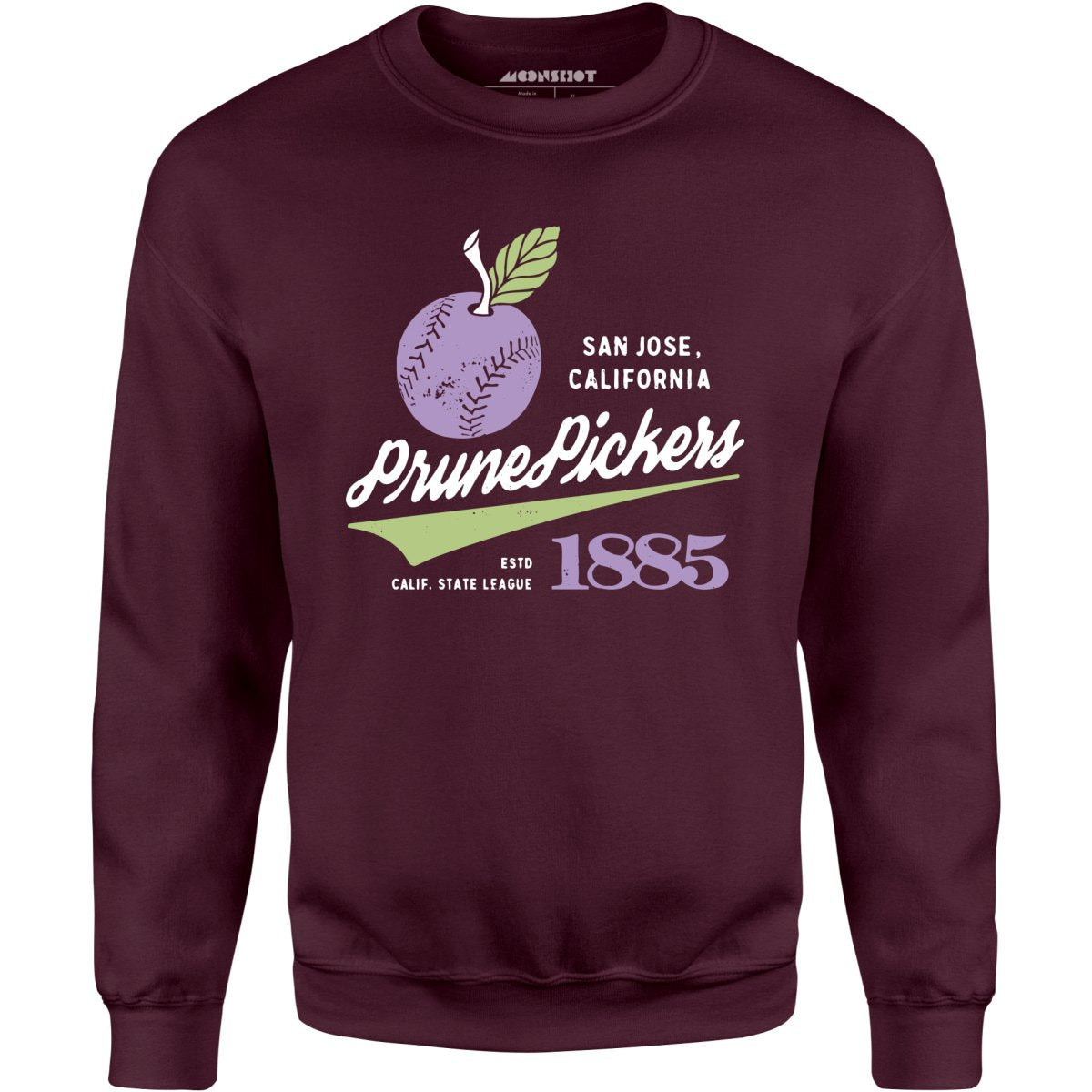 San Jose Prune Pickers - California - Vintage Defunct Baseball Teams - Unisex Sweatshirt