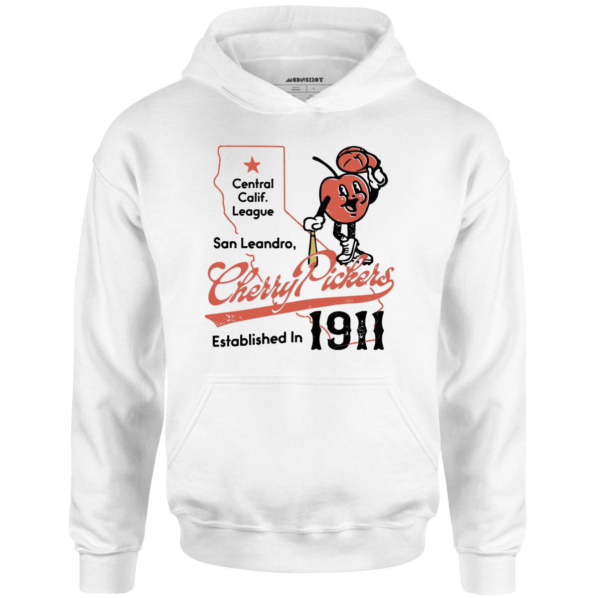 San Leandro Cherry Pickers - California - Vintage Defunct Baseball Teams - Unisex Hoodie