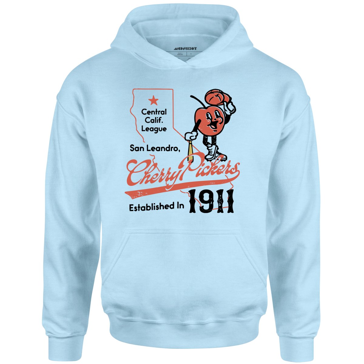 San Leandro Cherry Pickers - California - Vintage Defunct Baseball Teams - Unisex Hoodie