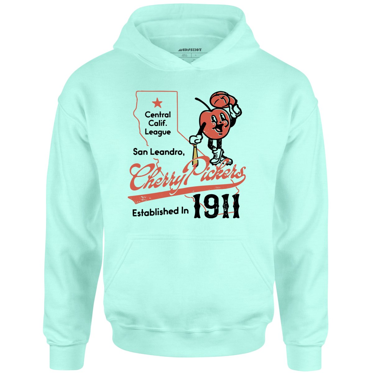 San Leandro Cherry Pickers - California - Vintage Defunct Baseball Teams - Unisex Hoodie